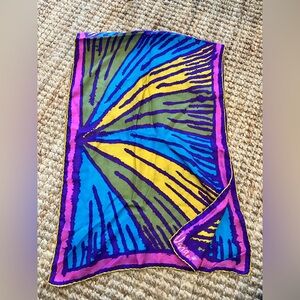 Vena Vibrant Multicolor Silk Scarf